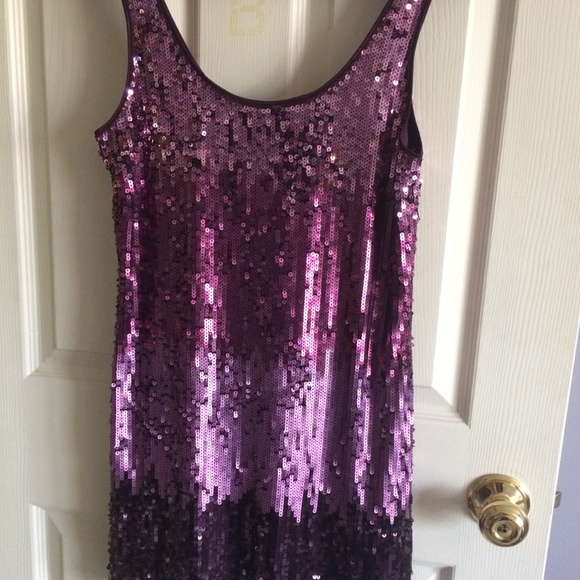LIKE NEW EXPRESS Sequin Mini Dress - Picture 1 of 2